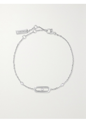 Messika - Move Uno 18-karat White Gold Diamond Bracelet - One size