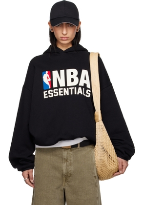 Fear of God ESSENTIALS Black NBA Pull Over Hoodie