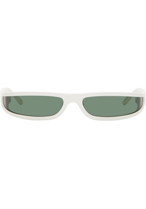 Rick Owens White Hollywood Fog Sunglasses