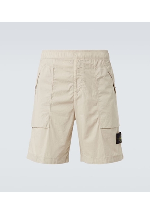 Stone Island Compass cotton-blend cargo shorts