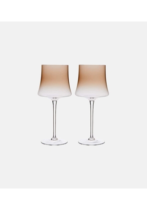 Brunello Cucinelli Set of 2 Murano glass wine glasses