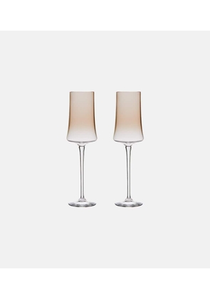 Brunello Cucinelli Set of 2 champagne flute glasses
