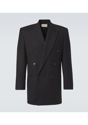 Saint Laurent Pinstripe wool gabardine suit jacket