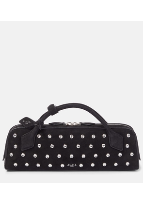 AlaÃ¯a Le Teckel studded suede tote bag
