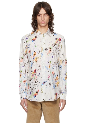 Paul Smith White Printed Shirt