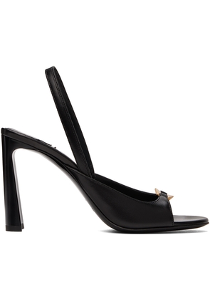 Jimmy Choo Black Lev 95 Heeled Sandals