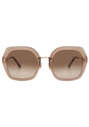 Vedi Vero Geometric Ladies Sunglasses VVCC13 BEG 55