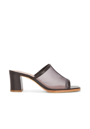 Staud Alessandra Heel in Espresso Mesh - Brown. Size 38 (also in 36, 37, 41).