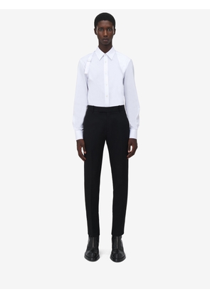 ALEXANDER MCQUEEN - Low-waisted Tuxedo Cigarette Trousers - Item 828581QVAAA1000