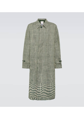 Burberry Checked silk and cotton-blend car coat