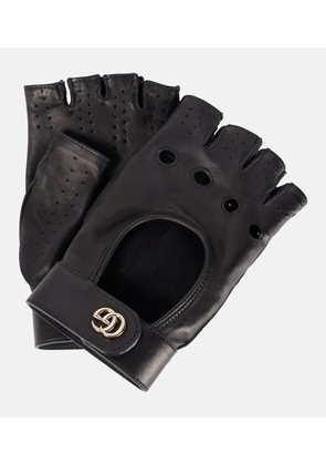 Gucci GG leather gloves