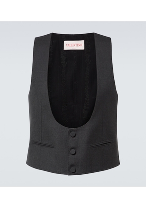 Valentino Wool gabardine vest
