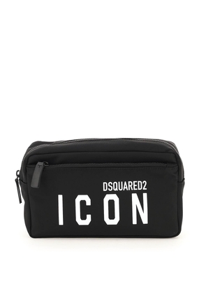 Dsquared2 Black Nylon Clutch Bag