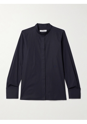 Max Mara - Arduino Cotton-blend Poplin Shirt - Blue - UK 4,UK 6,UK 8,UK 10,UK 12,UK 14,UK 16,UK 18