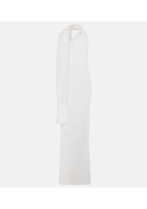 AlaÃ¯a Scarf-detail maxi dress
