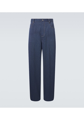 Bottega Veneta Wool and cotton drill wide-leg pants
