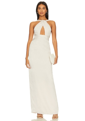 Lovers and Friends Bobbi Gown in Beige. Size S. Also in M, XL, XS.