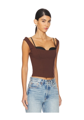 LPA Kenley Top in Brown. Size M. Also in S, XL, XS, XXS.