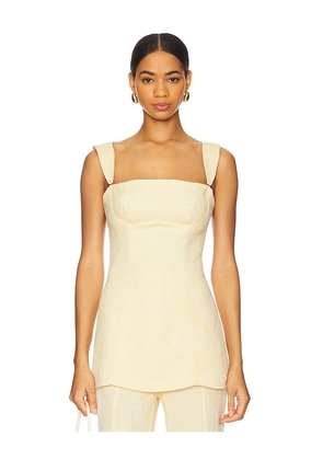 Sabina Musayev Claro Top in Yellow. Size M. Also in L, S, XS.