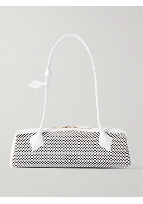 Alaïa - Le Teckel Medium Laser-cut Leather Shoulder Bag - White - One size