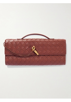 Bottega Veneta - Long Andiamo Intrecciato Leather Clutch - Red - One size