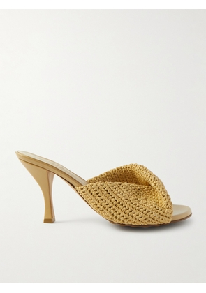 Bottega Veneta - Blink Raffia Mules - Yellow - IT37,IT38,IT38.5,IT39,IT40,IT41