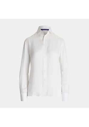 Cormac Striped Silk Jacquard Shirt