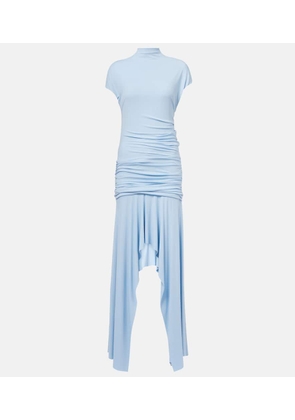 Acne Studios Asymmetric gathered jersey cocktail dress
