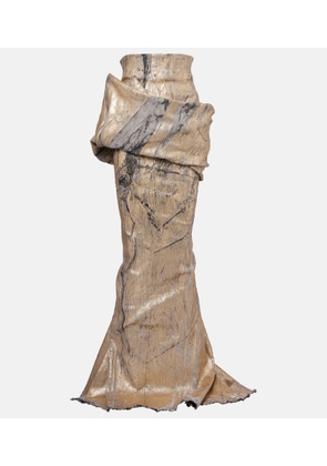 Rick Owens Cotton-blend maxi skirt
