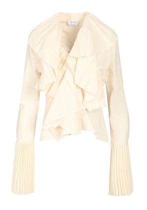 Alexander McQueen Pleated Blouse With Ruffles