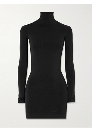 Balenciaga - Stretch-jersey Turtleneck Mini Dress - Black - 1,2
