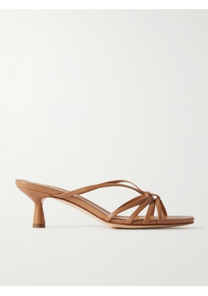 Aeyde - Abby Knotted Leather Sandals - Brown - IT35,IT35.5,IT36,IT36.5,IT37,IT37.5,IT38,IT38.5,IT39,IT39.5,IT40,IT40.5,IT41,IT41.5,IT42