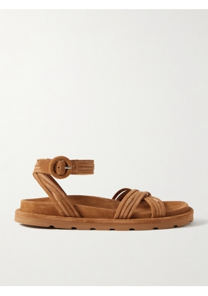 Gianvito Rossi - Lianne Suede Sandals - Brown - IT36,IT36.5,IT37,IT37.5,IT38,IT38.5,IT39,IT39.5,IT40,IT40.5,IT41,IT41.5,IT42