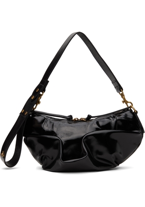 Vivienne Westwood Black Small Agnes Shoulder Bag