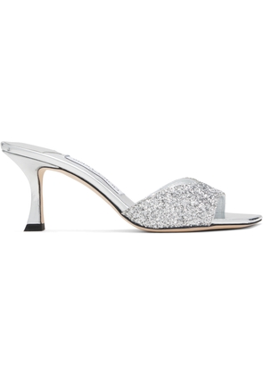 Jimmy Choo Silver Skye 70 Heeled Sandals