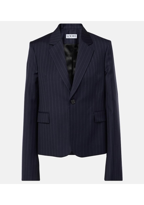 Loewe Pinstripe wool twill suit jacket