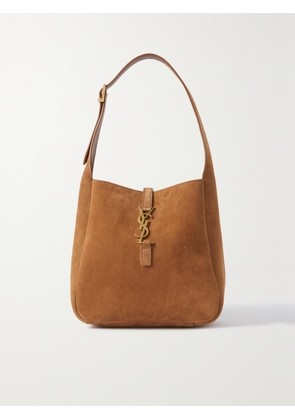 SAINT LAURENT - Le 5 À 7 Supple Small Suede Shoulder Bag - Brown - One size