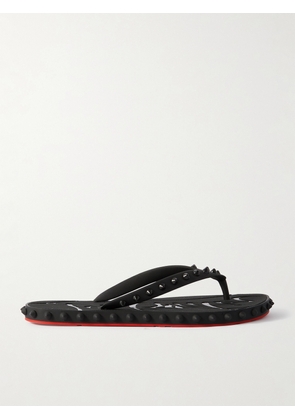Christian Louboutin - Super Loubi Studded Rubber Flip Flops - Black - IT35,IT36,IT37,IT38,IT39,IT40,IT41,IT42