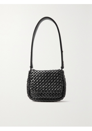 Bottega Veneta - Cobble Small Intrecciato Leather Shoulder Bag - Black - One size