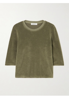 Suzie Kondi - Corfu Cotton-blend Terry T-shirt - Green - x small,small,medium,large,x large