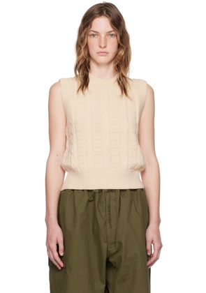 Acne Studios Beige Cable Vest