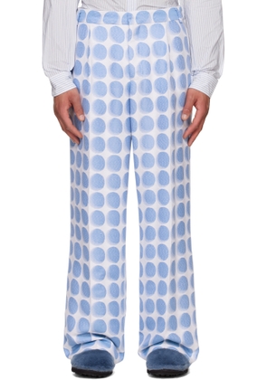 Walter Van Beirendonck Blue Star Trousers