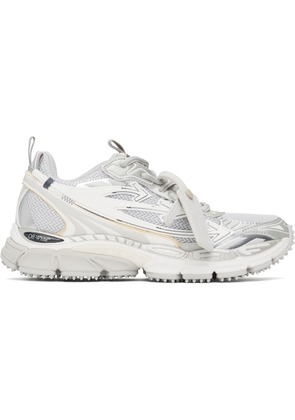 Off-White White & Silver Be Right Back Sneakers