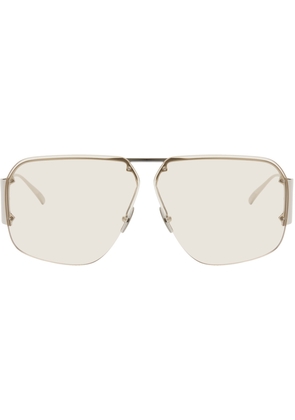 Bottega Veneta Silver Square Sunglasses