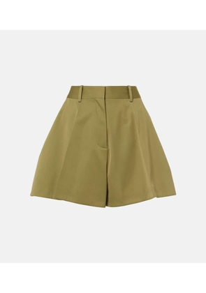 Loewe Cotton and silk gabardine shorts
