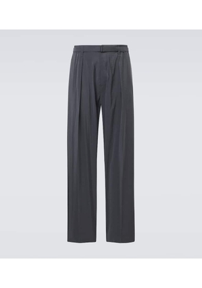 Lemaire Belted silk-blend wide-leg pants