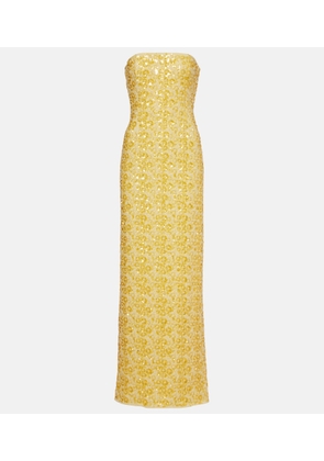 Simkhai Savia strapless embellished gown