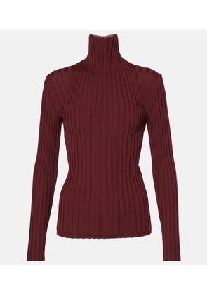 Ferragamo Ribbed-knit wool turtleneck sweater