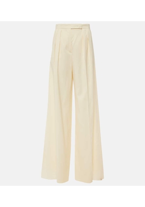 Max Mara Piombo virgin wool wide-leg pants