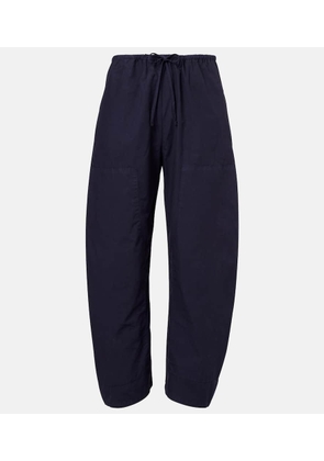 Leset Kyoto cotton wide-leg pants